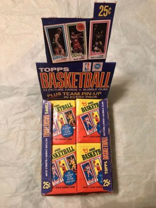 (1) 1980 - 81 Topps Basketball Wax Pack From Fresh Box Magic Bird Rookie Rc??