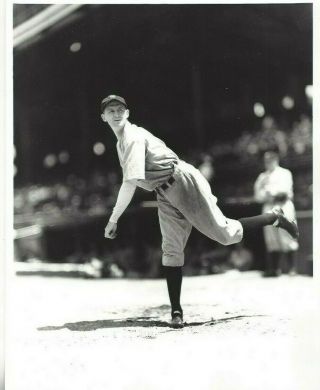 Herb Pennock George Brace 8x10 B&w Photo York Yankees Hofer