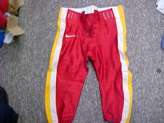 Ncaa Iowa State Cyclones Game Used/worn Nike Cardinal Football Pants Size - L