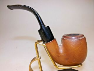 Savinelli Grand Prix Leather Covered 614 Briar Pipe Italy Cool to Touch Ebonite 2