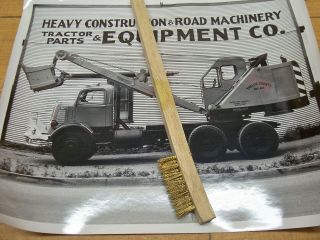 Vintage 1954 Quick Way Truck Shovel Crane Mack Coe Photo Construction Equipment
