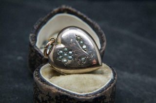 Lovely Antique Victorian 9ct Rose Gold Seed Pearl 