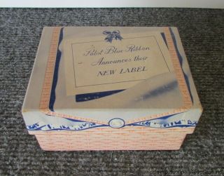 Vintage Pabst Blue Ribbon Sample Can Beer Can Box