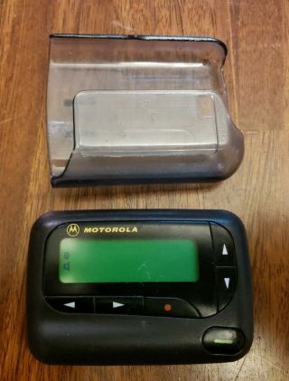 Vintage Motorola Pager A05qw85962aa With Case 90s Costume
