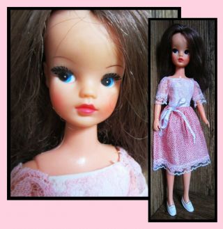 Vintage Sindy Doll,  Pedigree,  Martinair Doll In Happy Days 1975 Dress