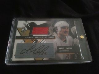 2004 Mario Lemieux In The Game Team Canada Auto Jersey