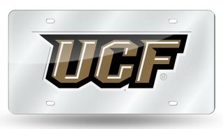Ucf Knights Silver Laser Tag Acrylic License Plate University Of Central Florida