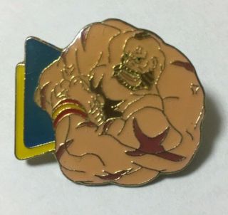 Street Fighter Pin Badge Zangief - Capcom Vintage Very Rare