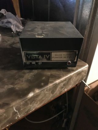 Vintage Vista 4 Iv Deluxe Filtered Power Supply 12 Volt Dc Ham / Cb Radios