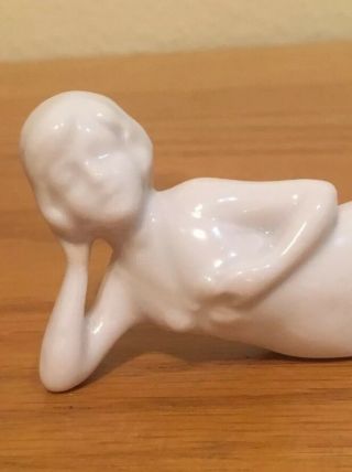 Antique Vintage 4 1/2” BATHING BEAUTY Doll FIGURINE GERMANY Made Of Chins 2