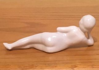 Antique Vintage 4 1/2” BATHING BEAUTY Doll FIGURINE GERMANY Made Of Chins 3