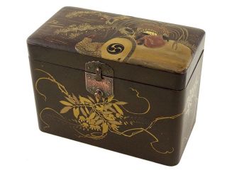 Japanese Edo Period Gold Nashiji Lacquer Tea Box