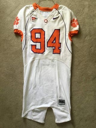 2006 Game Worn Clemson Tigers Football Nike Jersey Phillip Merling Size 44