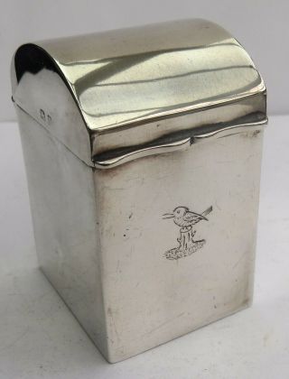 Fine Antique English Silver Spice Box C.  1911