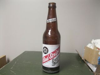 Vintage Long Neck Red Stripe 12 Oz Beer Bottle Empty