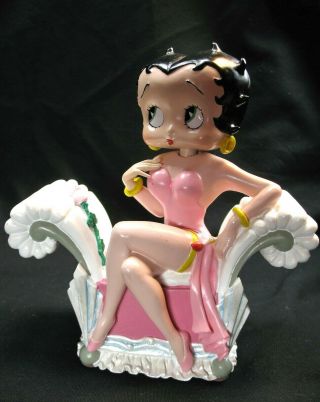 Vintage Betty Boop " Diamonds Are A Girls Best Friend " Music Box Figurine 1997