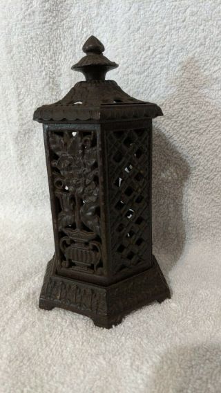 Circa 1890 Space Heater Antique (flowers) England Penny Bank