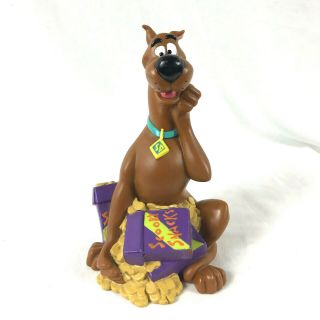 Vintage Hard Plastic Scooby Doo Bank 1998 Hanna Barbera 9 " Tall Snacks Fun