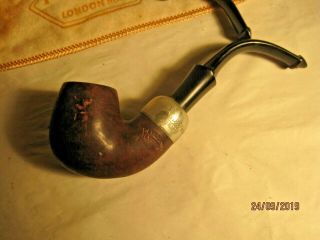 Good Looking Vintage Smooth 3/4 Bent " K&p Petersons " 317 Shape Pipe,  Mouthpiece