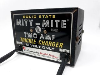 Mity Mite - Vintage Schumacher Battery Trickle Charger 12v 2a Solid State Ws - 212