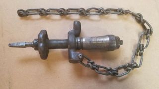 Chain Drill,  Duff Machine Co.  Vtg.  Chain Drill,  Auger Bit Brace,  Lowell,  Ma.  Usa