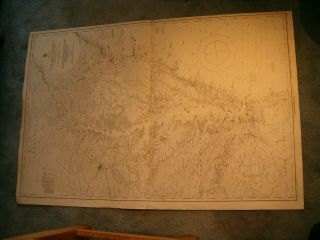Vintage Admiralty Chart 266 Usa - Great Egg Harbour To Albermarle Sound 1920 Edn