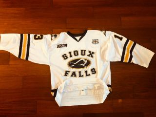 Game Hockey Jersey Ushl Nhl Sioux Falls Stampede `13 Hey