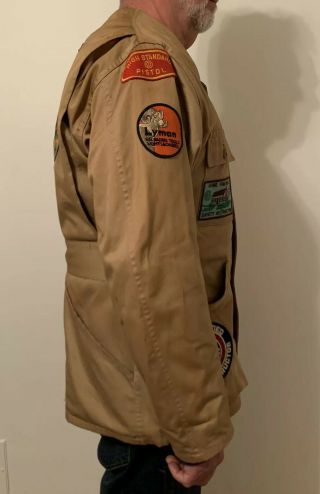 Vintage 1950 - 60’s 10 - X Shooting Jacket NRA Instructor Patches Sz 44 3