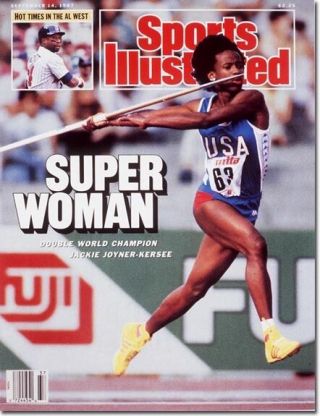 September 14,  1987 Jackie Joyner - Kersee,  Track And Field Sports Illustrated A
