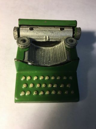 Vintage 1910 Early Typewriter Figural Pencil Sharpener Made In Germany Metal