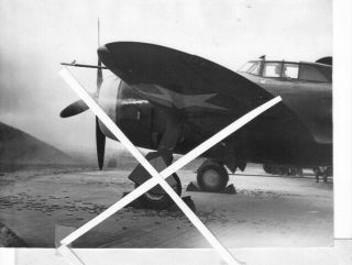 10) 1943 Central Press Photo Usaaf P - 47 56th.  Fg ? = Gun Firing Test