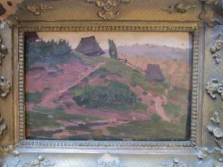 ANTIQUE OLD MASTER IMPRESSIONIST PAINTING LANDSCAPE RUSSIAN? MYSTERY ARTIST 2