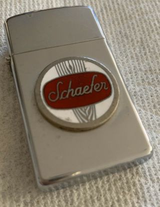 Vintage Schaefer Beer Zippo Lighter