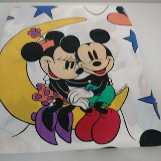 Vintage Walt Disney Mickey Minnie Mouse Twin Bed Sheet Set