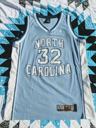 Nike Elite Air Jordan North Carolina Tar Heels Basketball Jersey 32 Mens M