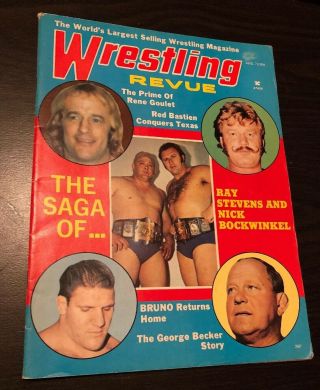 1972 Wrestling Revue Bruno Sanmartino Tony Stecher Ray Stevens Nick Bockwinkel