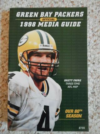 Vintage 1998 Green Bay Packers Official Media Guide Euc