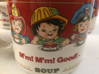 Set of 5 Vintage Campbell ' s Soup Co Mugs 1997 M ' m M ' m Good 3