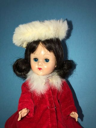 Vintage Vogue Ginny Doll going on Holiday Vacation in her Velvet Tagged Coat 3