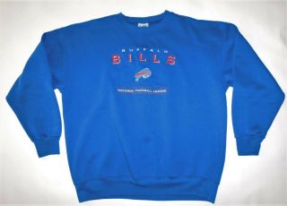 Vintage 1990s Buffalo Bills Nfl Crew Neck Embroidered Lee Sport Sweatshirt Xl