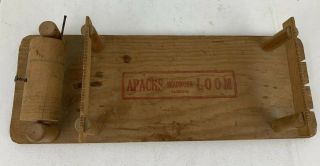 Apache Vintage Antique Beadwork Weaving Loom Board Bead Arts Crafts Incomplete