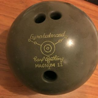 Ebonite Earl Anthony Magnum 11 - Rare Vintage Bowling Ball 16lb (charcoal)