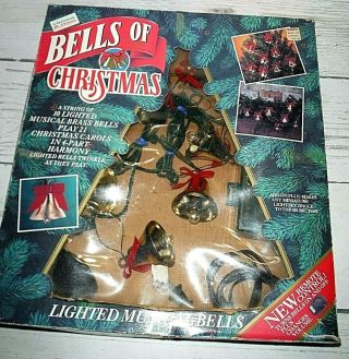 Vintage Mr.  Christmas Bells Of Christmas 10 Musical Bells 21 Songs