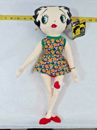 Vintage 1999 Betty Boop Cloth Doll Peaceloving Betty Ships