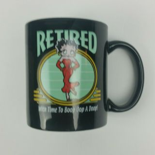 Betty Boop " Retired With Time To Boop Oop A Doop " Vintage Coffee Mug