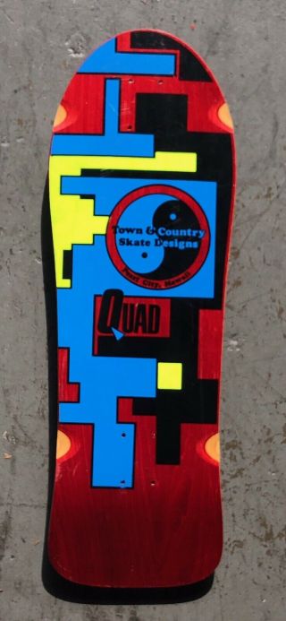 Vintage 1985 T&c Town & Country Quad Skateboard Nos Rare Old Stock
