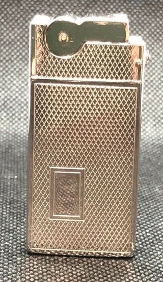 Vintage A S R Ascot Silver Tone Lighter 1950 