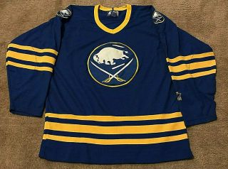 Vintage Starter Buffalo Sabres Blank Authentic Jersey Xl