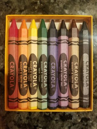 Rare Vintage Crayola Hex Crayons Binney & Smith