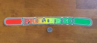 G&s Proline Sc Skateboard Sticker Vintage 70’s